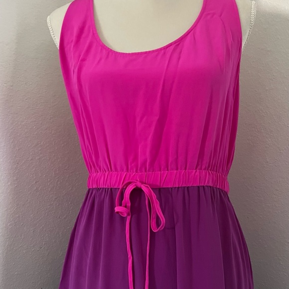 Twelfth Street by Cynthia Vincent Maxi Color Block Dress Pink - Picture 5 of 8